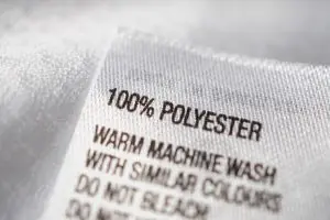Polyester fabric Clothing label with laundry instructions