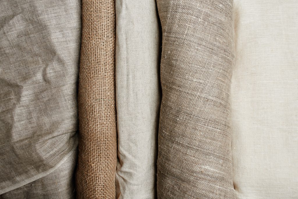 five different types of natural non toxic fabrics